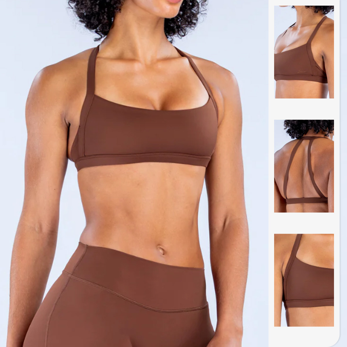 Sports Bra Racerback - ヨガスポーツブラ レディース 耐衝撃 プッシュアップ ワークアウト フィットネス