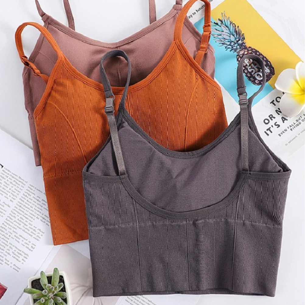 Sports Bra Racerback - 1 個ワイヤレスノーワイヤーシームレスヨガブラ伸縮性のある通気性のあるフィットネススポーツブラ快適なトレーニング下着パープル