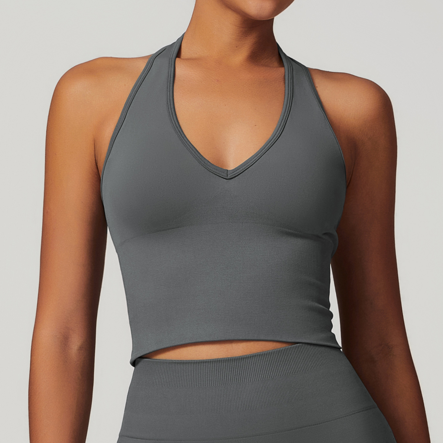 Sports Bra Racerback - 女性用耐衝撃スポーツブラ,ジム,タンクトップ,フィットネス,ランニング,伸縮性,ヨガ,ストレッチ,プルアップベスト,女性用下着,ハンギングネック