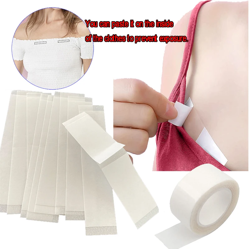 Strapless Bra Adhesive - 粘着性の下着テープ,両面,粘着性,耐パンク性,透明なランジェリーテープ,20個。