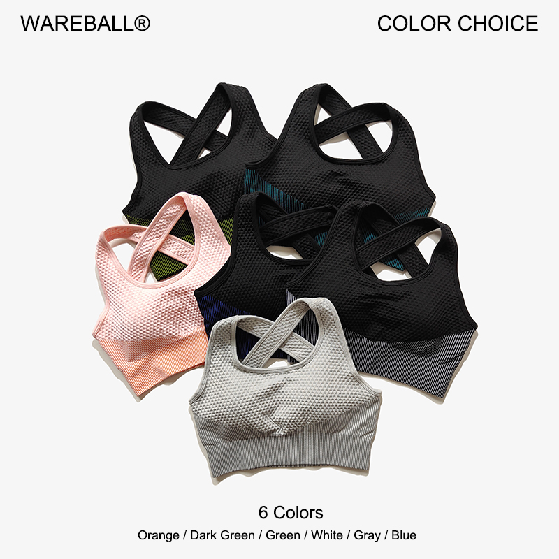 女性のためのセクシーなパッド入りクロスストラップ,通気性のあ - Sports Bra Racerback のレビューと価格