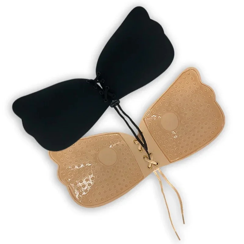 見えないストラップレス粘着ブラ、ストラップレスプッシュアップ - Push Up Bra Silicone のレビューと価格