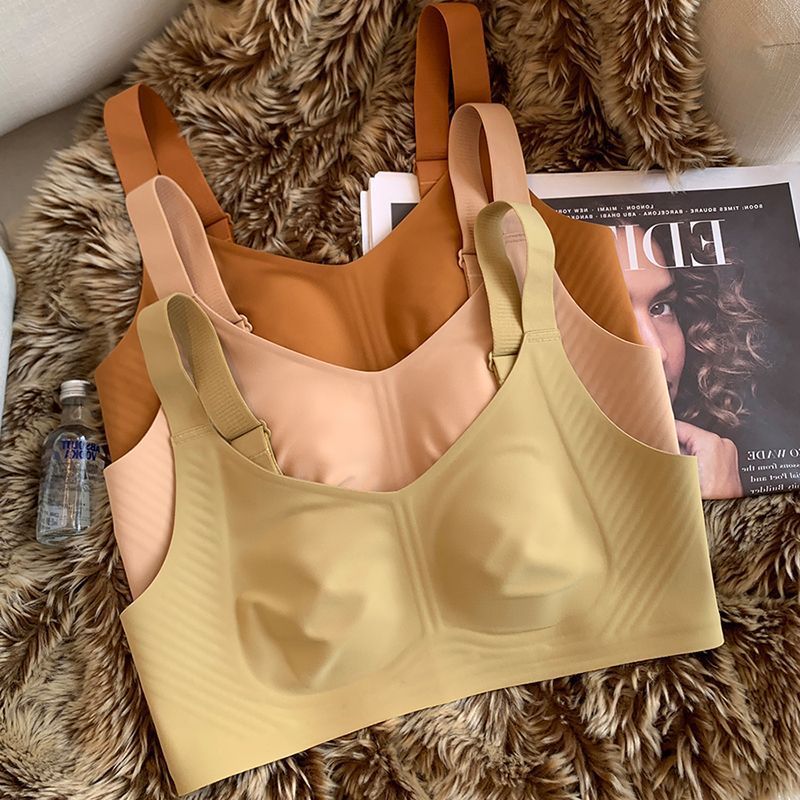 大きな胸は女性のための小さな下着を示します超薄型マークレスウ - Full Coverage Bra のレビューと価格