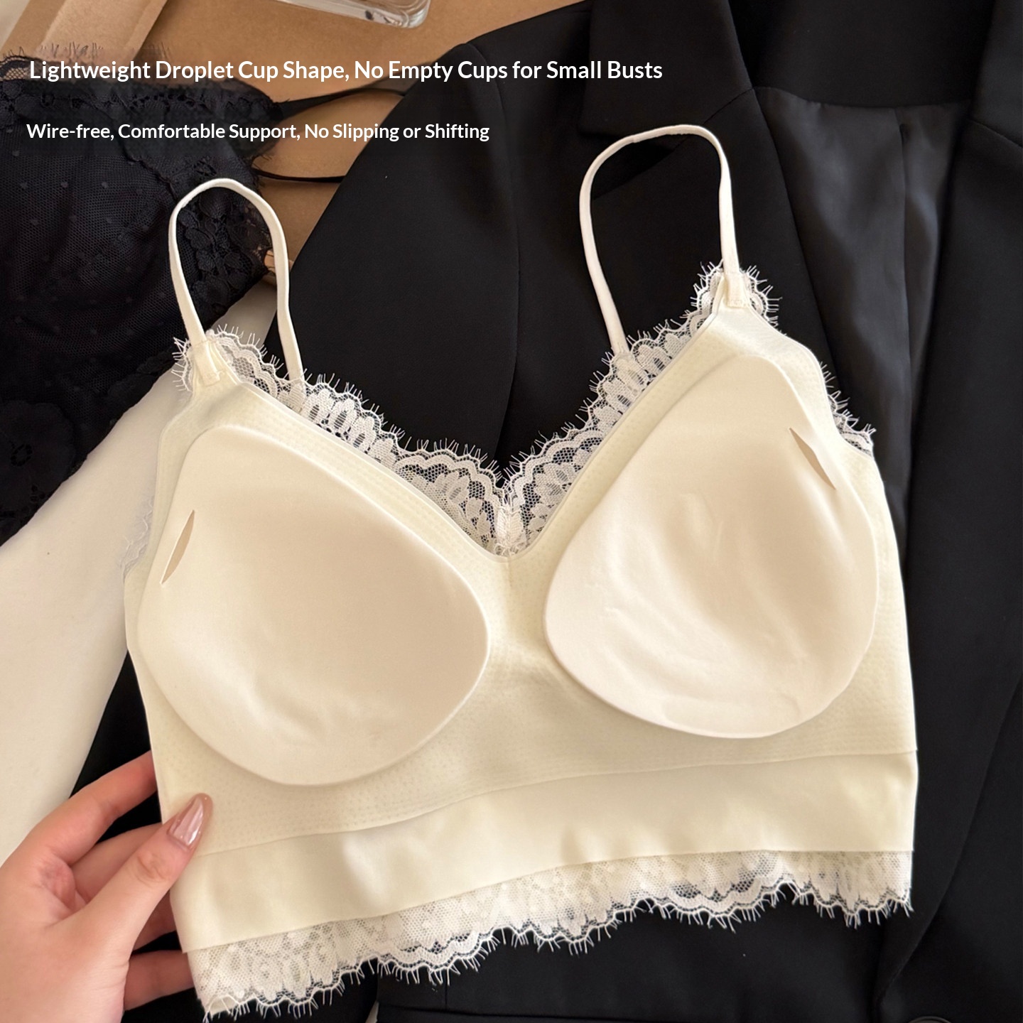 新しいフレンチレースブラ、小バスト向けの薄型スタイル、薄いシ - T Shirt Bra Seamless のレビューと価格