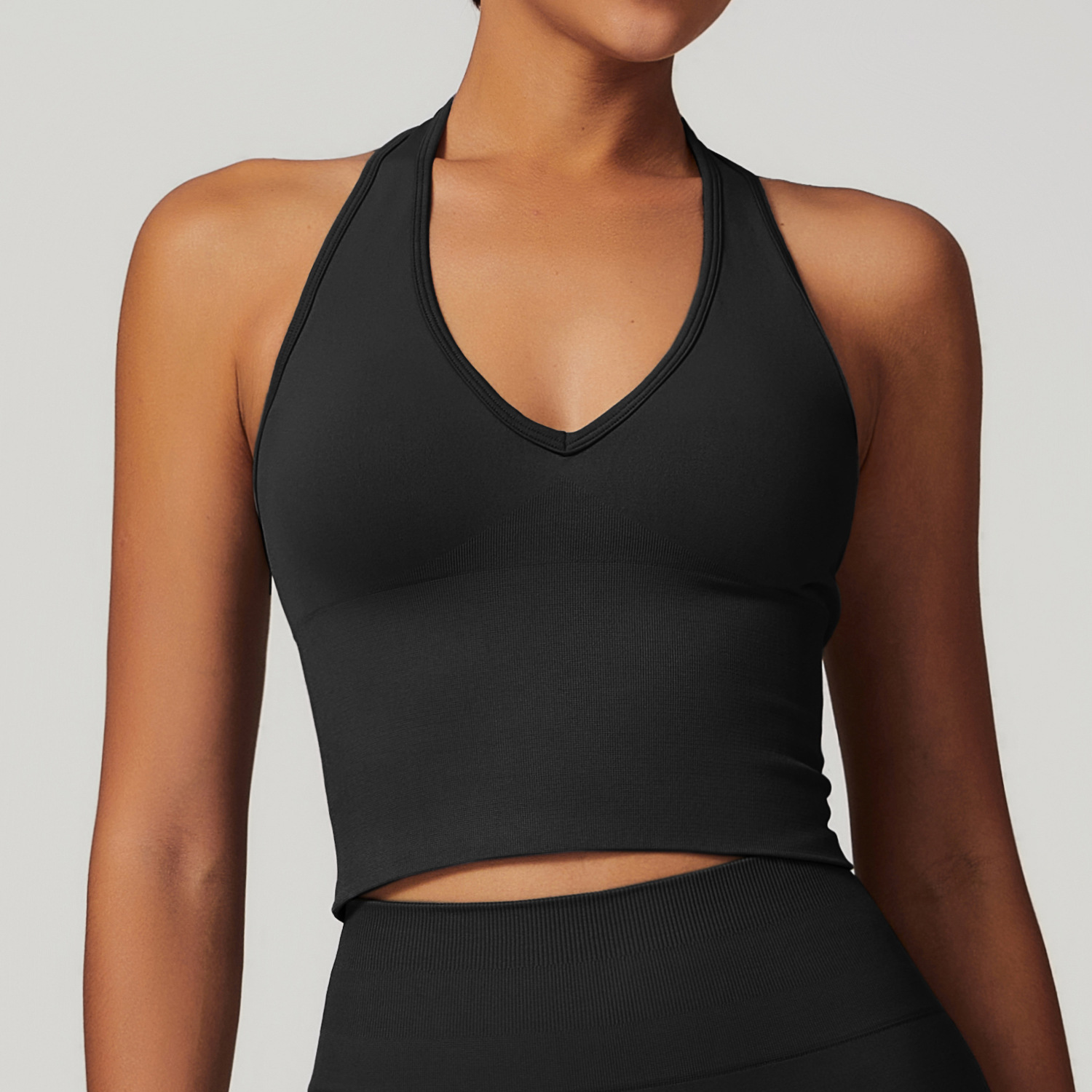 女性用耐衝撃スポーツブラ,ジム,タンクトップ,フィットネス, - Sports Bra Racerback のレビューと価格