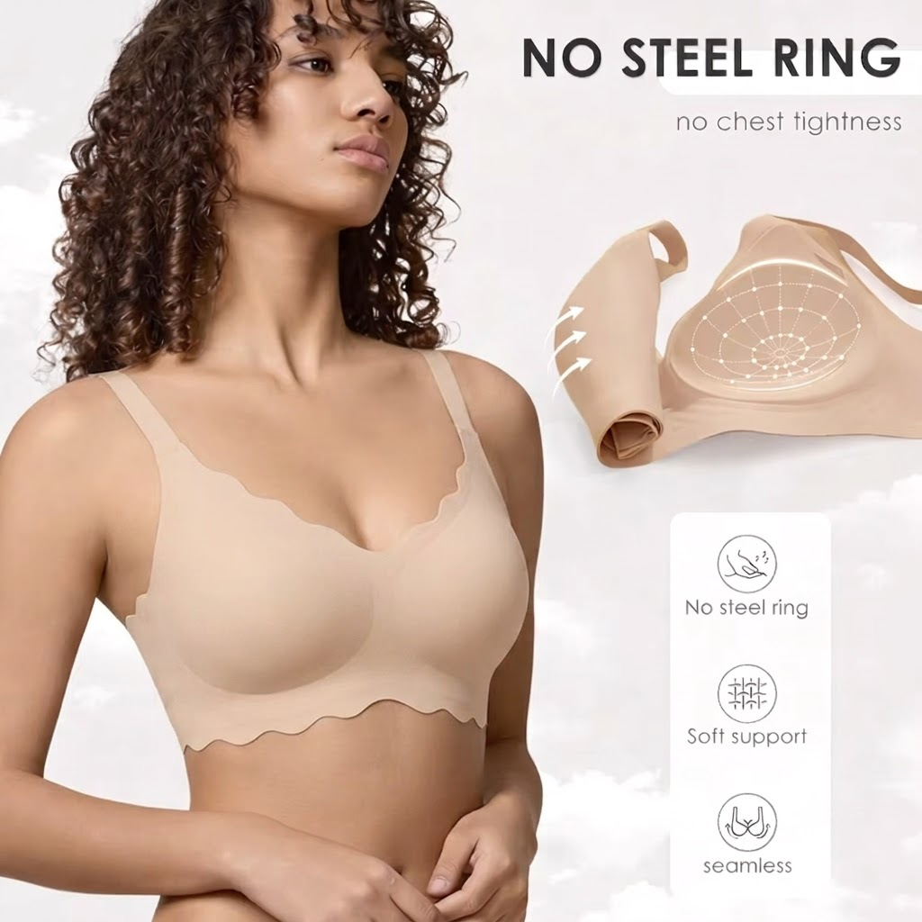 シームレスワイヤレスサポートブラ、プッシュアップ、快適で柔ら - T Shirt Bra Seamless のレビューと価格