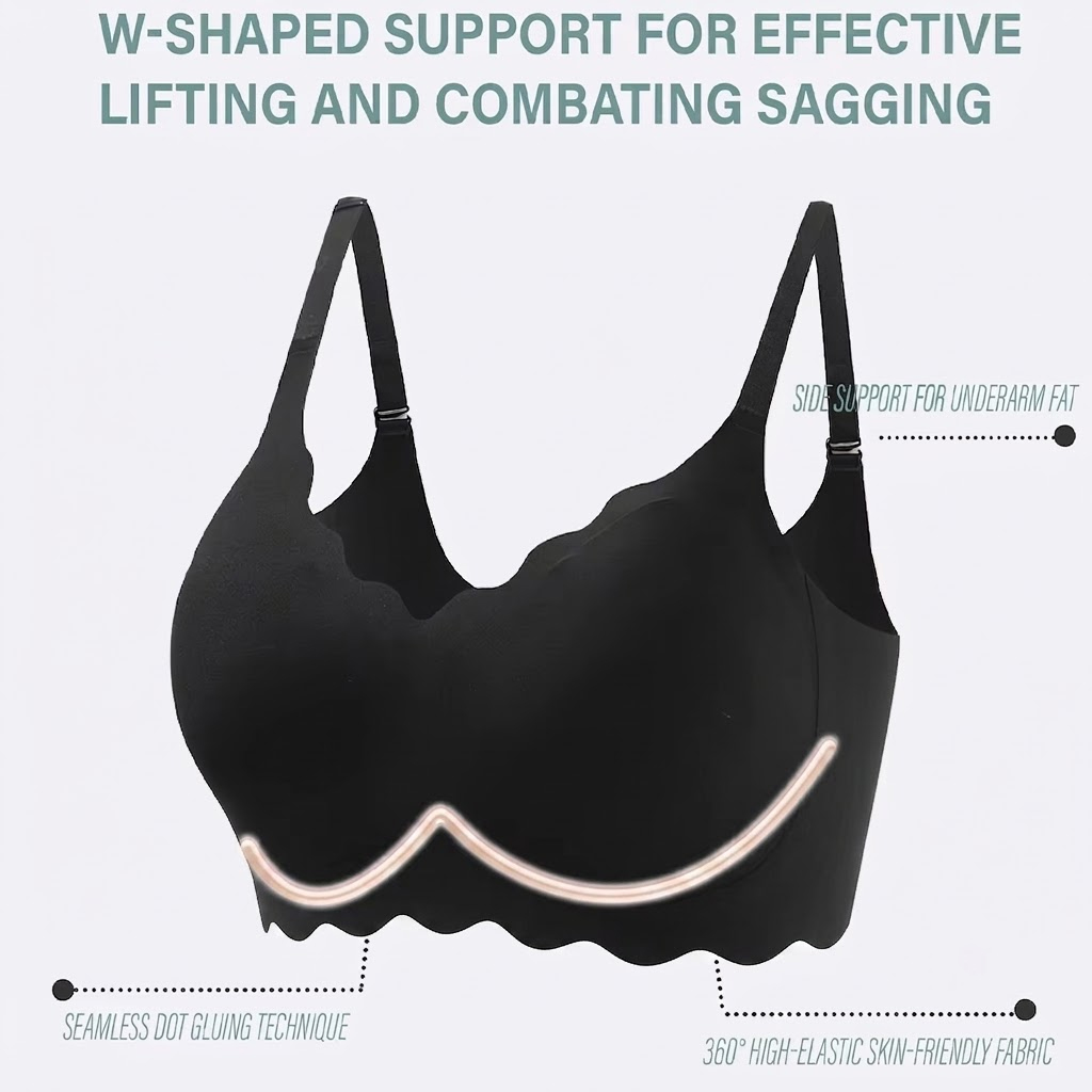シームレスワイヤレスサポートブラ、プッシュアップ、快適で柔ら - T Shirt Bra Seamless のレビューと価格